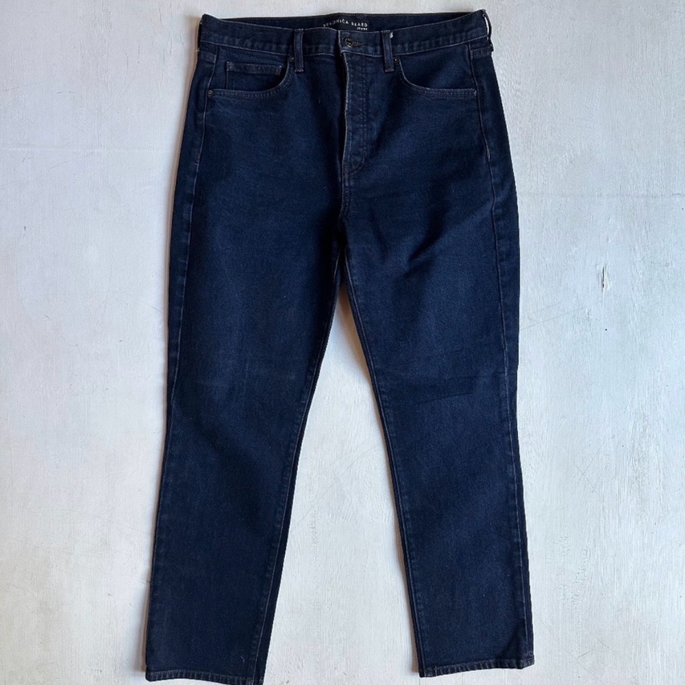 Veronica Beard Ryleigh High Rise Slim Straight Leg Jeans - Picture 2 of 9